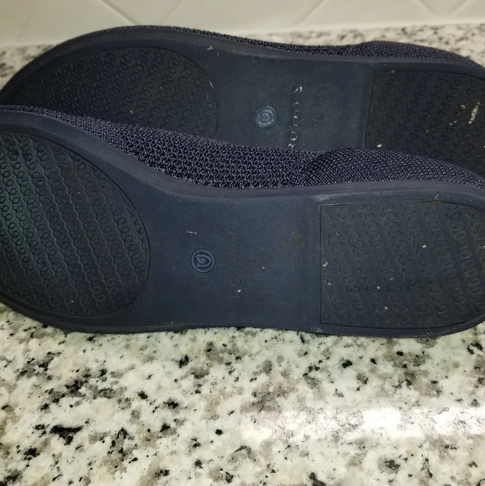 Rothy's Navy and Orange Flats - Picture 4 of 5